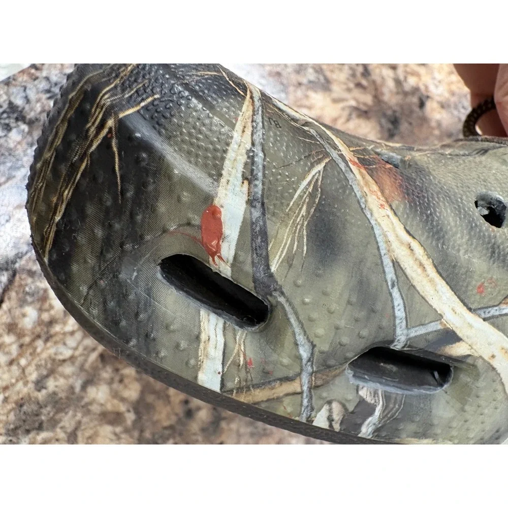 Crocs Camo Leather Islander Pitcrew Advantage Max-4 HD Men's Size 8